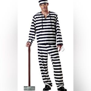 Jailbird Con Costume - Black and White